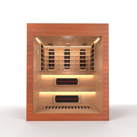 SAUNASNET® Outdoor Full Spectrum Luxury Double-Layer Bench Cabin Sauna Luna - 6