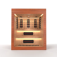 SAUNASNET® Indoor Full Spectrum Luxury Double-Layer Bench Cabin Sauna Luna - 3