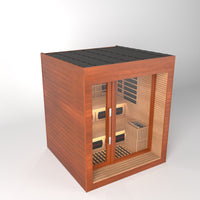 SAUNASNET® Outdoor Dual-System Luxury Cabin Sauna Luna - 7