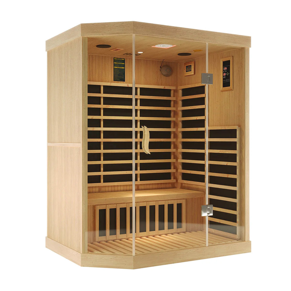 SAUNASNET® 3 Person Carbon Fibre Infrared Indoor Home Sauna Infrared 08