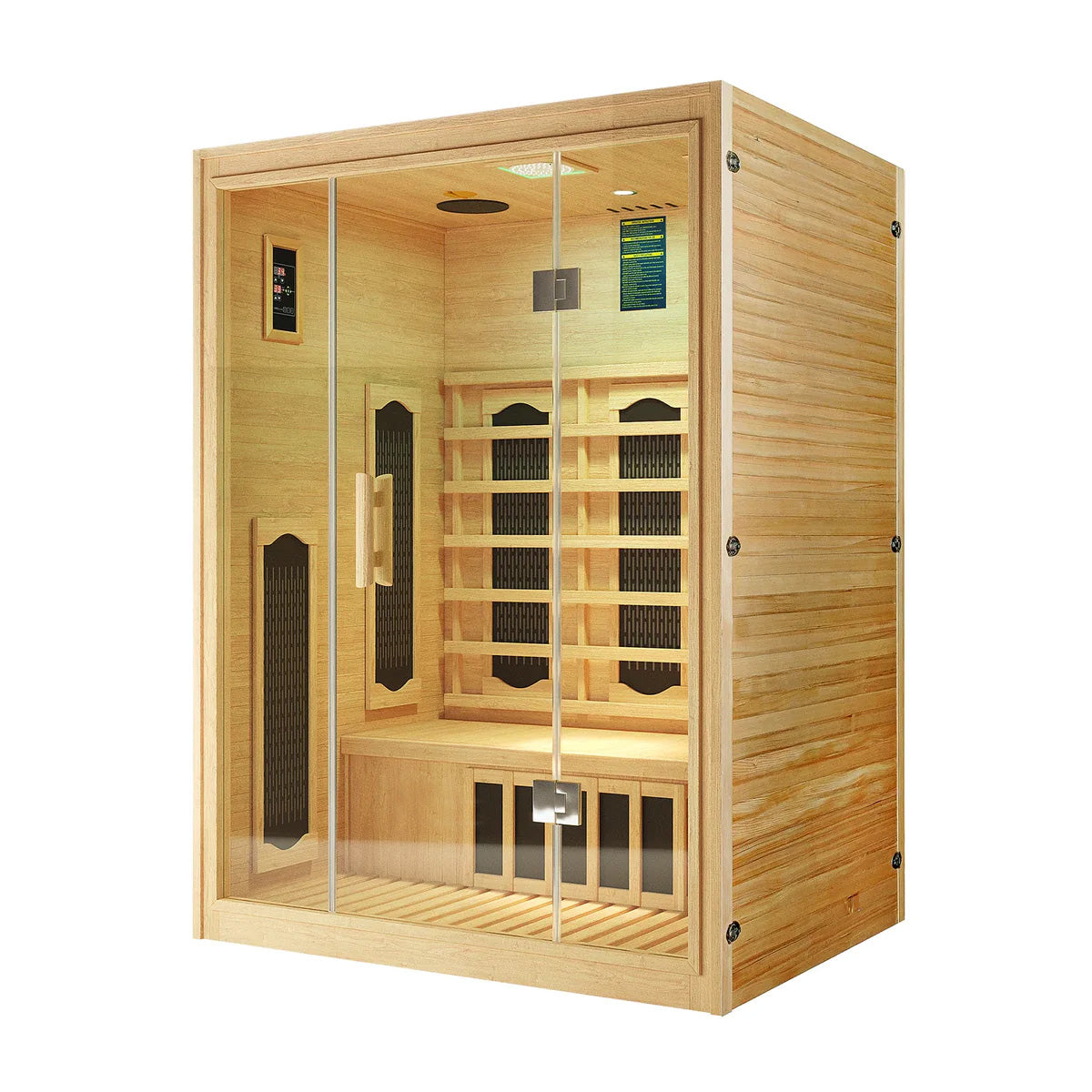 SAUNASNET® 2 Person Infrared Indoor Home Sauna Infrared 07