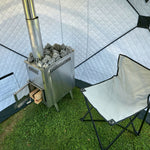 SAUNASNET Stainless Steel Wood Burning Stove (No Stones)