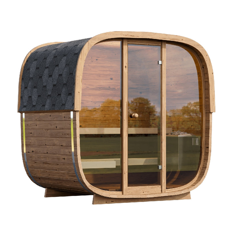 SAUNASNET Luxurious Cube Outdoor Sauna Room