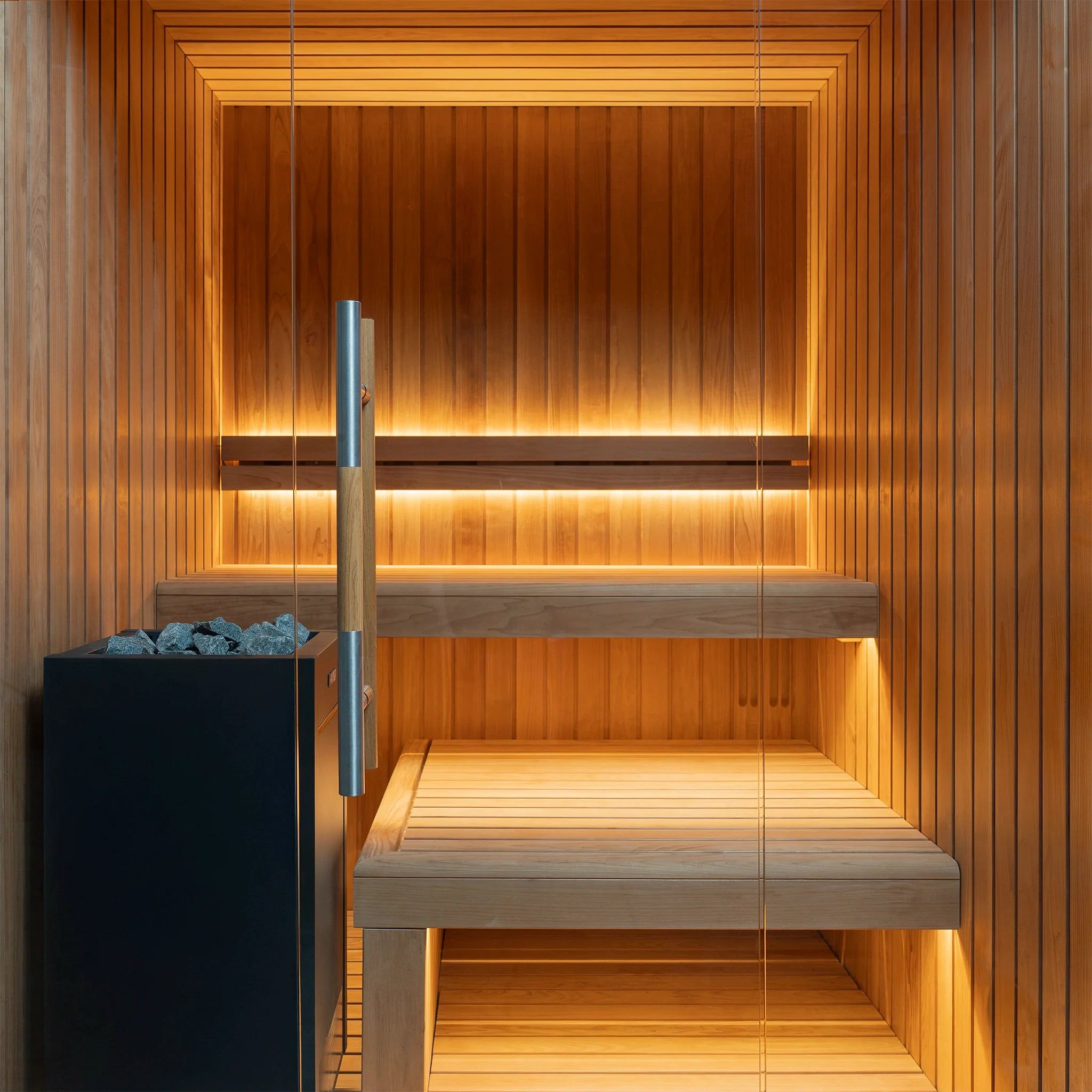 SAUNASNET® Modern Indoor Scandinavian Sauna Glass 15