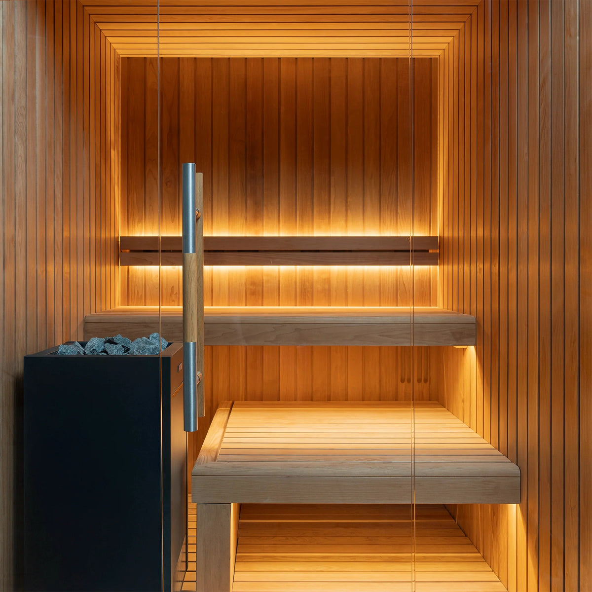 SAUNASNET® Modern Indoor Scandinavian Sauna Glass 15