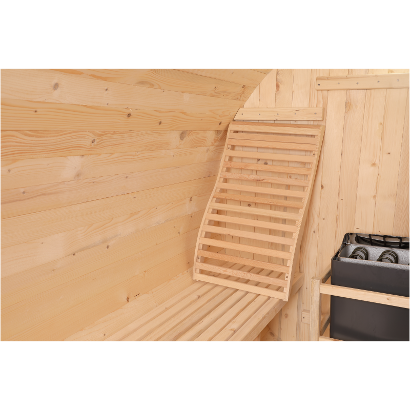 SAUNASNET® Canadian Hemlock Ergonomic S-Shape Sauna Backrest