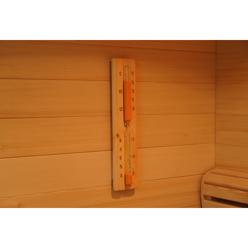 SAUNASNET® Wooden Rotating Sauna Sand Timer 15 Minutes Hourglass