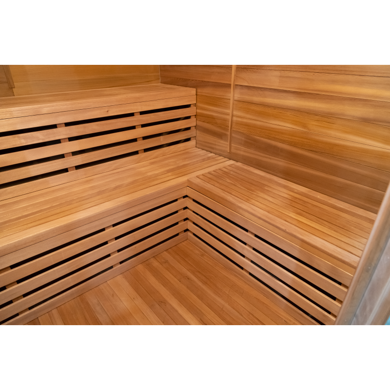 SAUNASNET® Garden Waterproof Traditional Sauna Steam Room Cabin 01