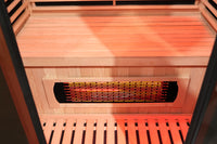 SAUNASNET® Outdoor Black Aluminium Infrared Sauna with Wifi