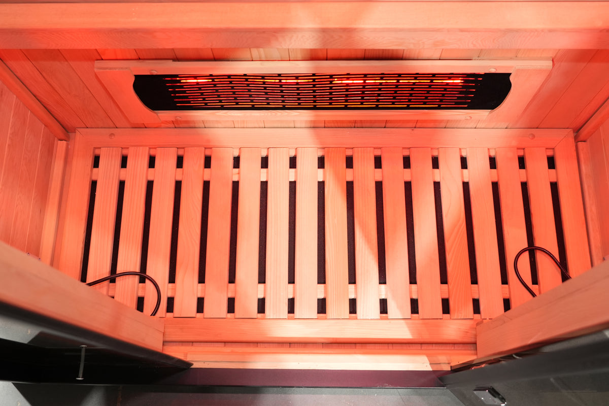 SAUNASNET® Outdoor Black Aluminium Infrared Sauna with Wifi