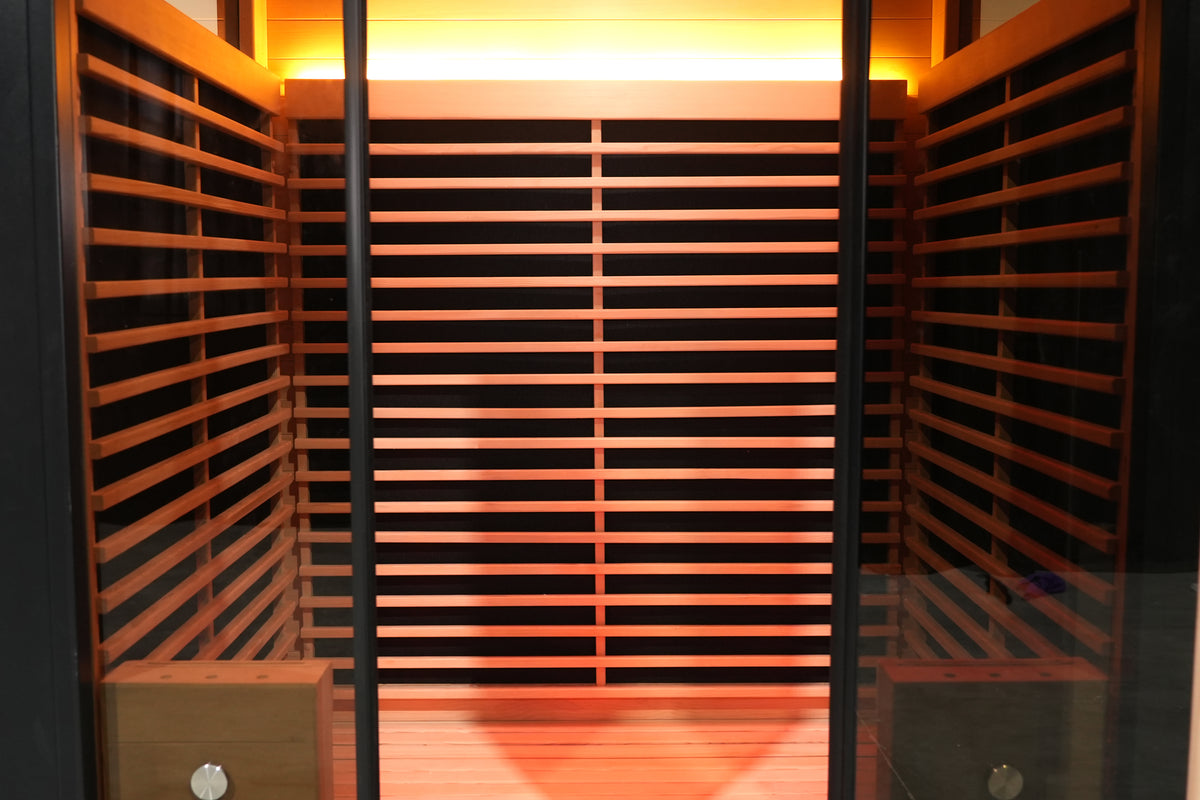 SAUNASNET® Outdoor Black Aluminium Infrared Sauna with Wifi