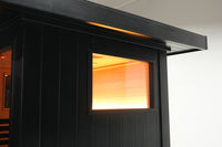 SAUNASNET® Outdoor Black Aluminium Infrared Sauna with Wifi