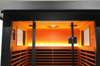 SAUNASNET® Outdoor Black Aluminium Infrared Sauna with Wifi