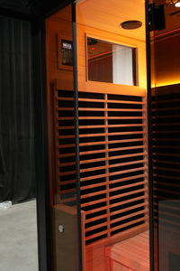 SAUNASNET® Outdoor Black Aluminium Infrared Sauna with Wifi