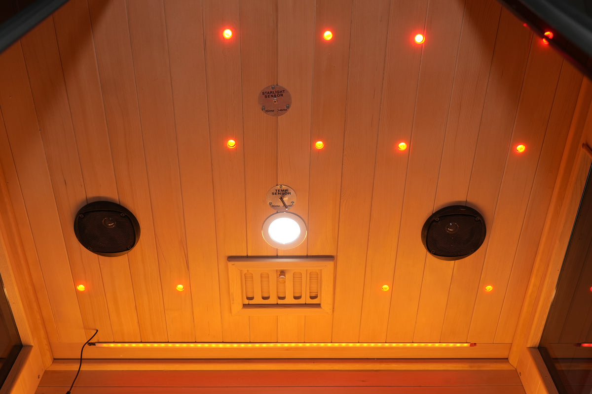 SAUNASNET® Outdoor Black Aluminium Infrared Sauna with Wifi