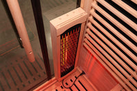 SAUNASNET® Outdoor Black Aluminium Infrared Sauna with Wifi