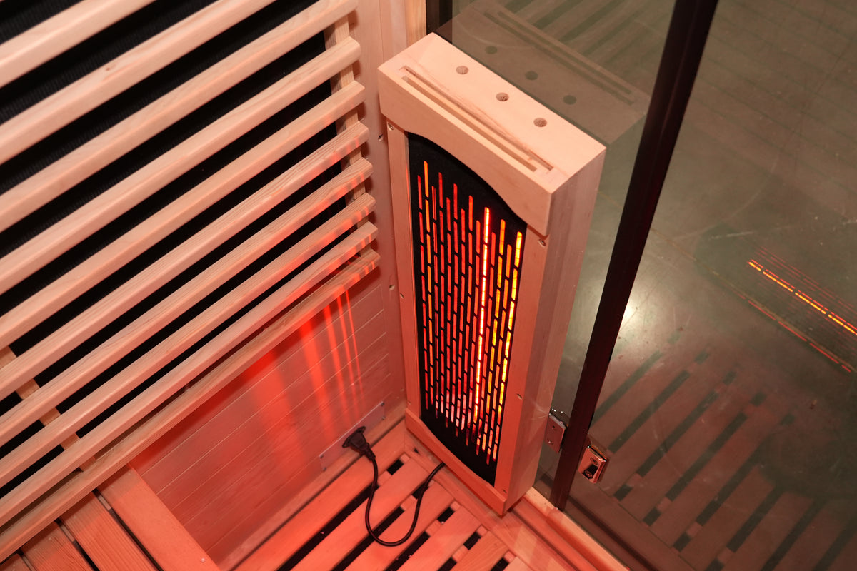 SAUNASNET® Outdoor Black Aluminium Infrared Sauna with Wifi