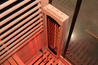 SAUNASNET® Outdoor Black Aluminium Infrared Sauna with Wifi