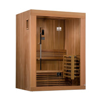 SAUNASNET® 2 Person Indoor Traditional Steam Sauna Glass 14 (In stock：20-25 days delivery)
