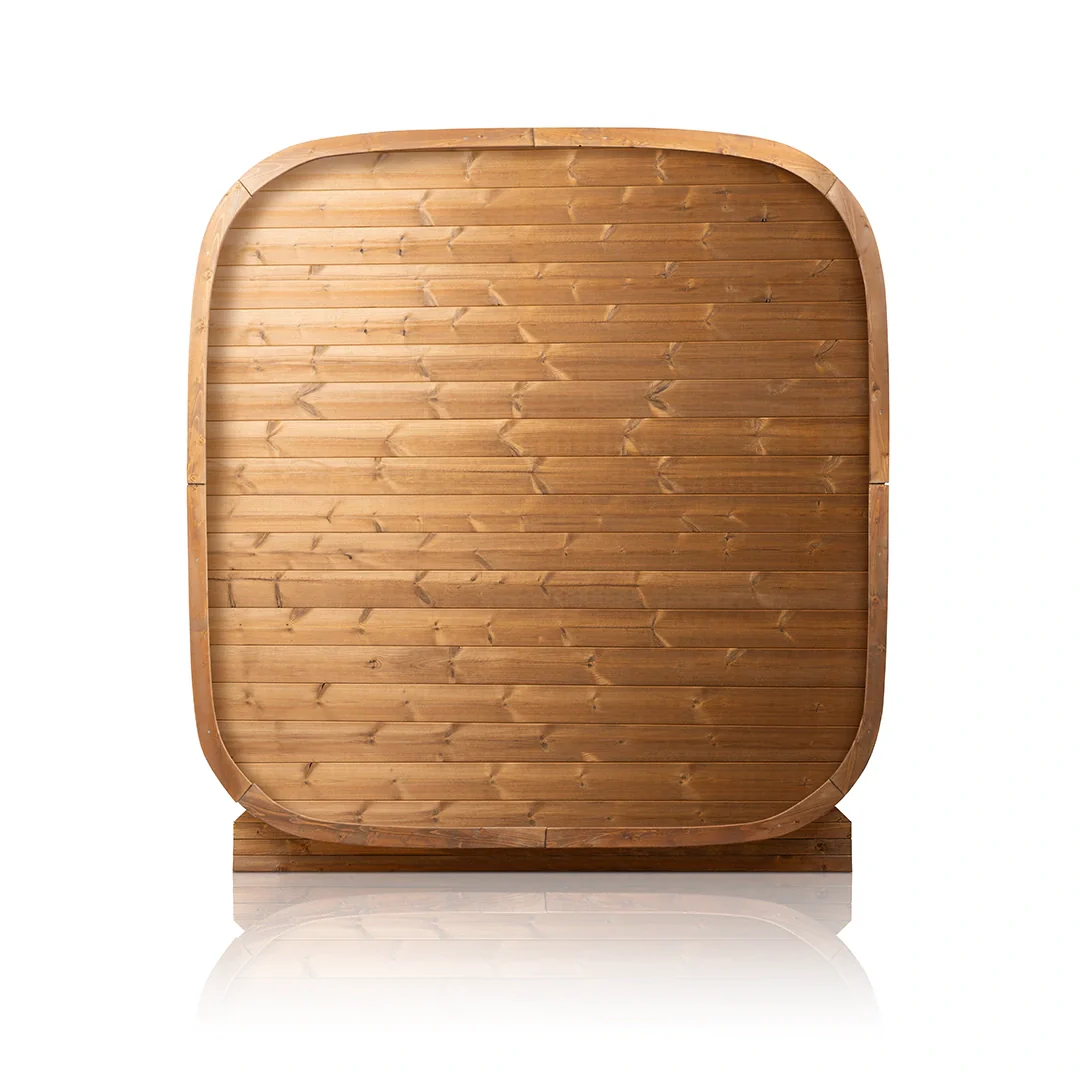 SAUNASNET® Scandinavian 2 Person Outdoor Cube Sauna Barrel 18