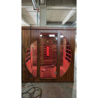 SAUNASNET® Indoor Two-Person Infrared Sauna Digital Control with Wifi Infrared 01 （US Stock – Ships in 10–15 Days）