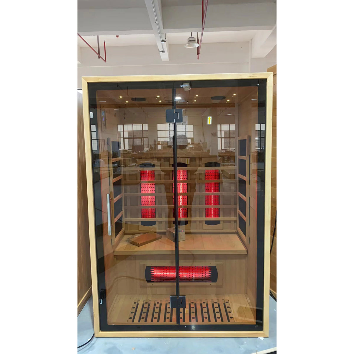 SAUNASNET® Luxury Ozone Indoor Dry Sauna with Wifi Infrared 03（US Stock – Ships in 10–15 Days）