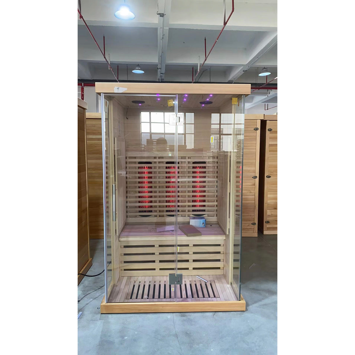 SAUNASNET® Indoor Low EMF Sauna with Front Glass Far Infrared 05