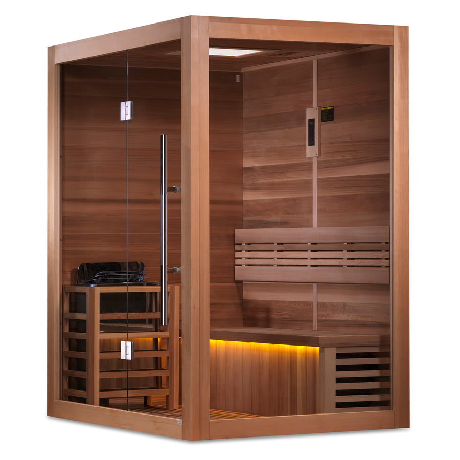 SAUNASNET® Indoor Modern Solid Wood Steam Sauna Glass 15