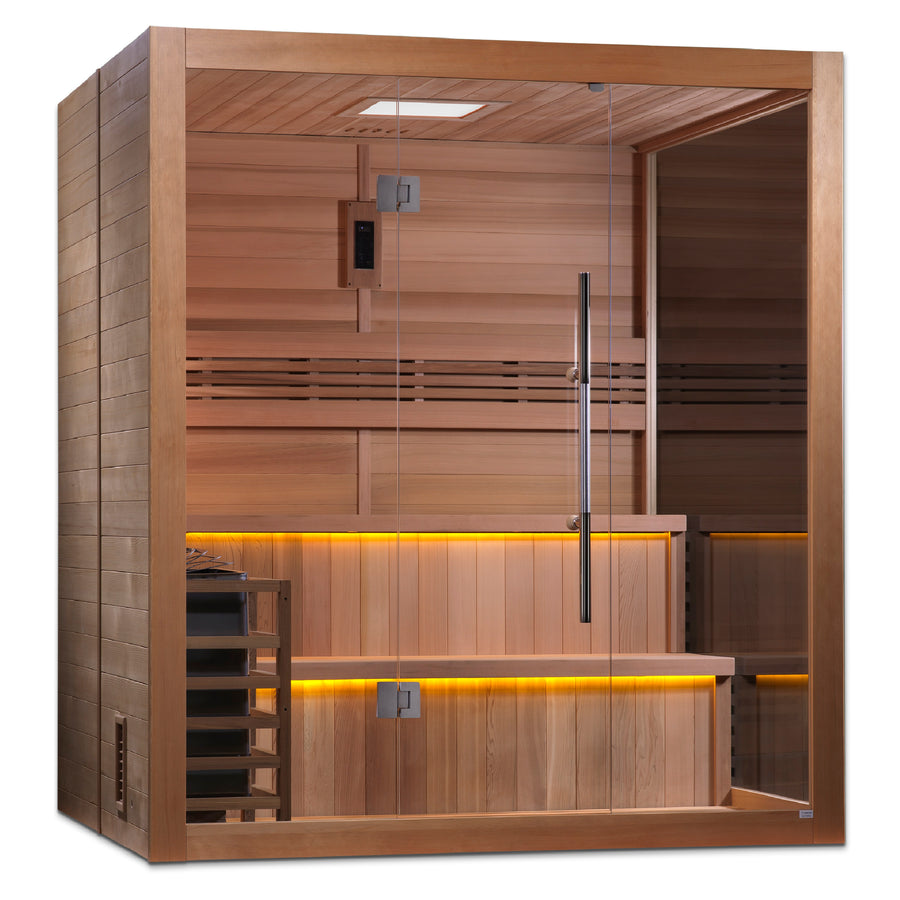 SAUNASNET® 4-6person Indoor Traditional Steam Sauna Glass 16