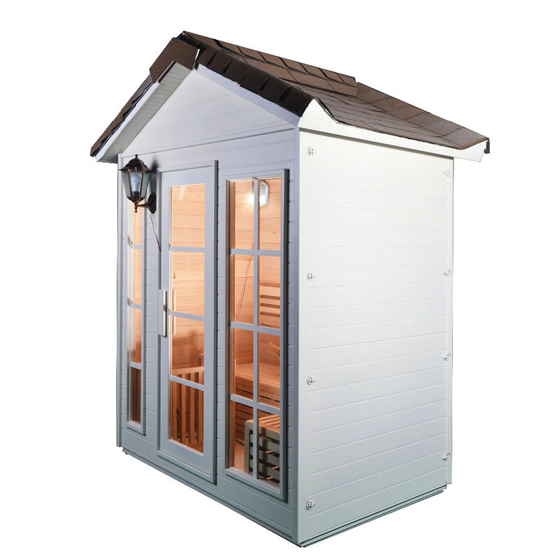 SAUNASNET® Garden Waterproof Traditional Sauna Steam Room Cabin 01 - Small Size