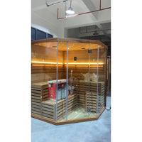 SAUNASNET® Indoor Finland Luxury Traditional Steam Sauna Room Glass 11