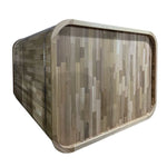 SAUNASNET Traditional Outdoor Cube Sauna Cabin with Front Porch