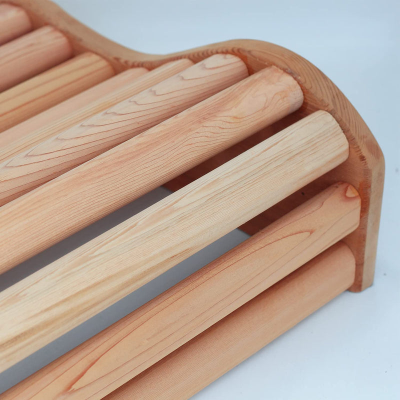 Wooden Sauna Headrest for Rejuvenation and Relaxation