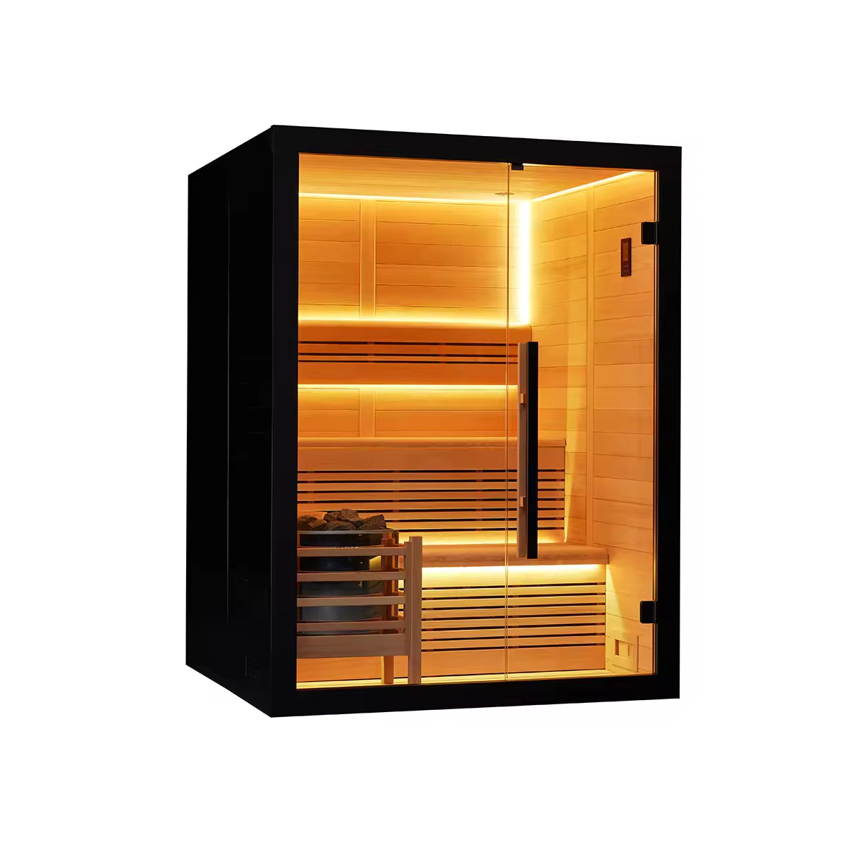 SAUNASNET® Modern Indoor Scandinavian Sauna Glass 15