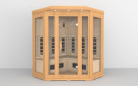 SAUNASNET® Indoor Wooden Dry Cabin Customized Sauna Room Far Infrared 24