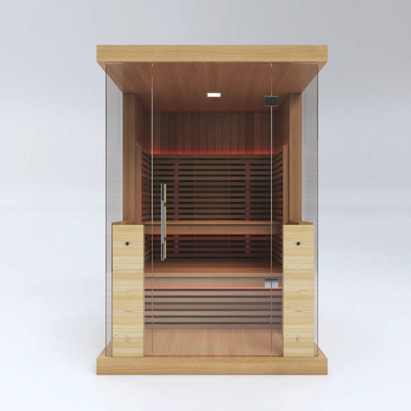 SAUNASNET® Hemlock Full Spectrum Sauna – Indoor 2-3 Person with Smart WiFi Control
