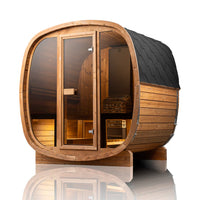 SAUNASNET® Scandinavian Outdoor Cube Sauna Barrel 12