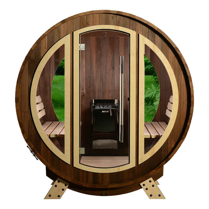 SAUNASNET Luxury Outdoor Barrel Sauna