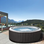 SAUNASNET Inflatable Hot Tubs Outdoor and Indoor Whirlpool Spa For 2-4 Person