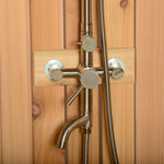 SAUNASNET Curved Rinse Outdoor Shower