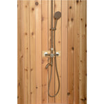 SAUNASNET Curved Rinse Outdoor Shower