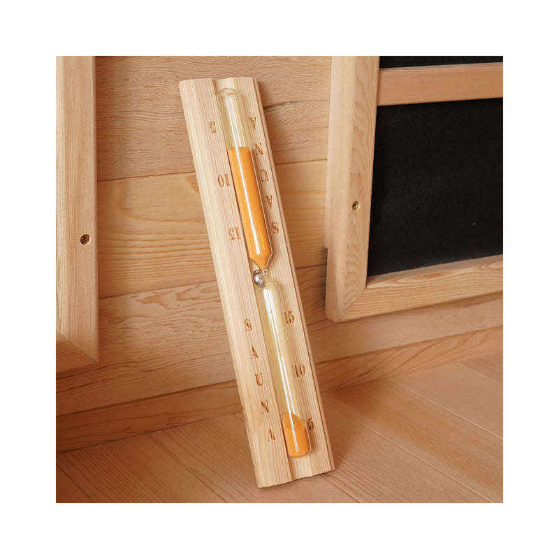 Wooden Rotating Sauna Sand Timer 15 Minutes Hourglass