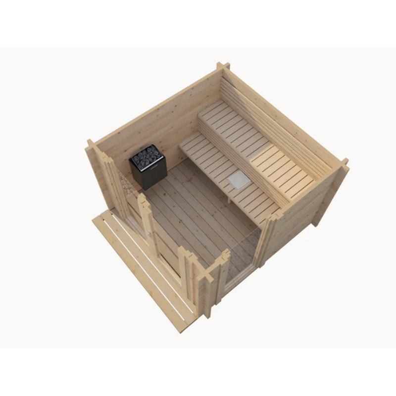 Garden Series Outdoor Cabin Sauna Fits Up to 6 People