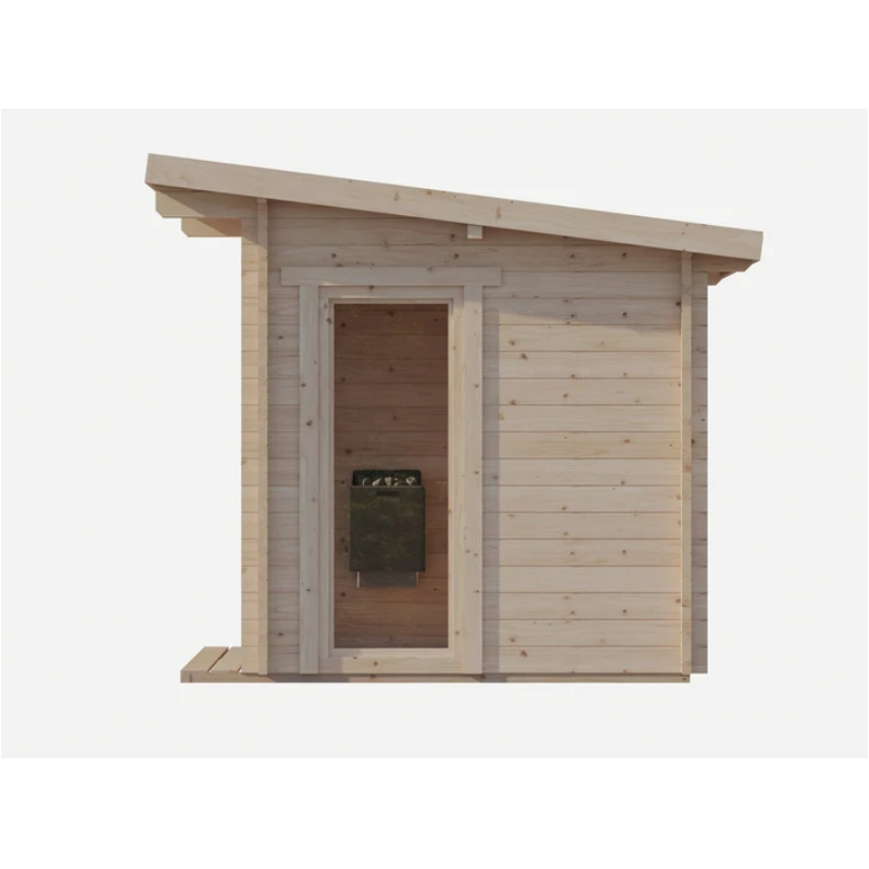 SAUNASNET® Garden Series Outdoor Cabin Sauna Fits Up to 6 People Cabin 05