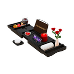 Natural Bamboo Bathtub Caddy