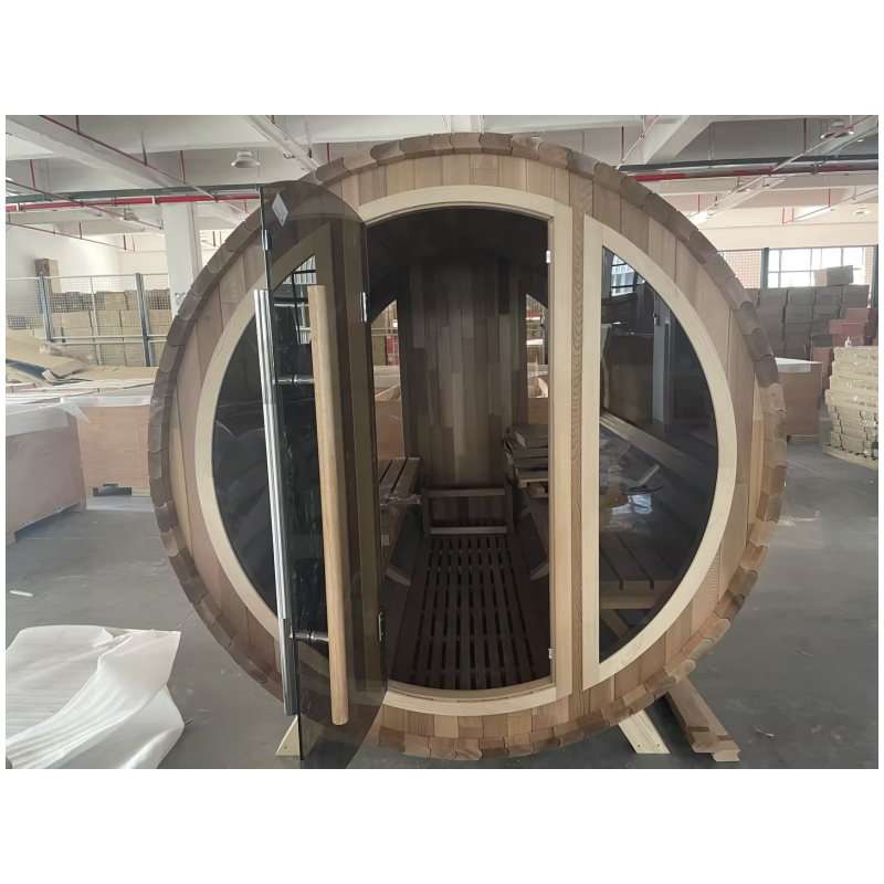 SAUNASNET Luxury Outdoor Barrel Sauna