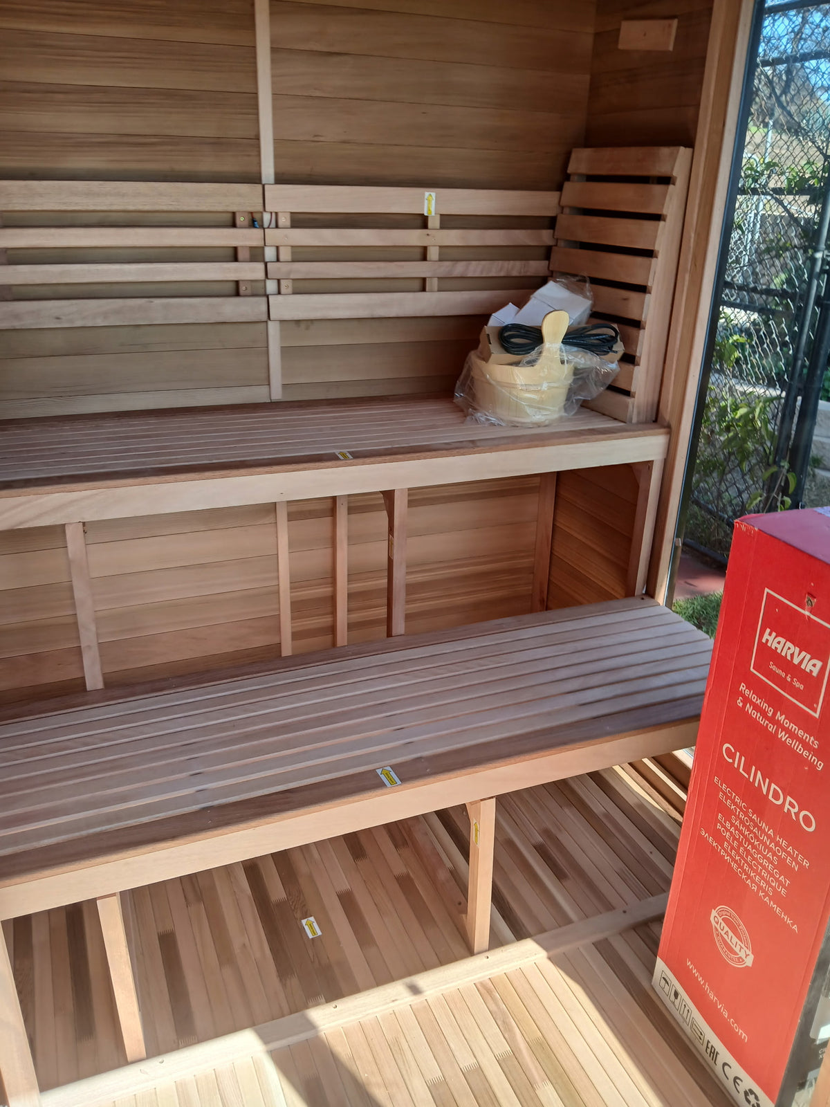 SAUNASNET® Nordic Panorama Glass-Wood Outdoor Sauna Cabin – Modern Luxury Horizon View Design Terra 02