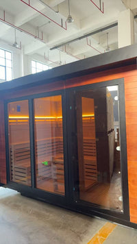 OS-CALDERA PORO 4 | Saunasnet® 6-8 Person Outdoor Steam Sauna（Estimated delivery: 1–2 weeks）