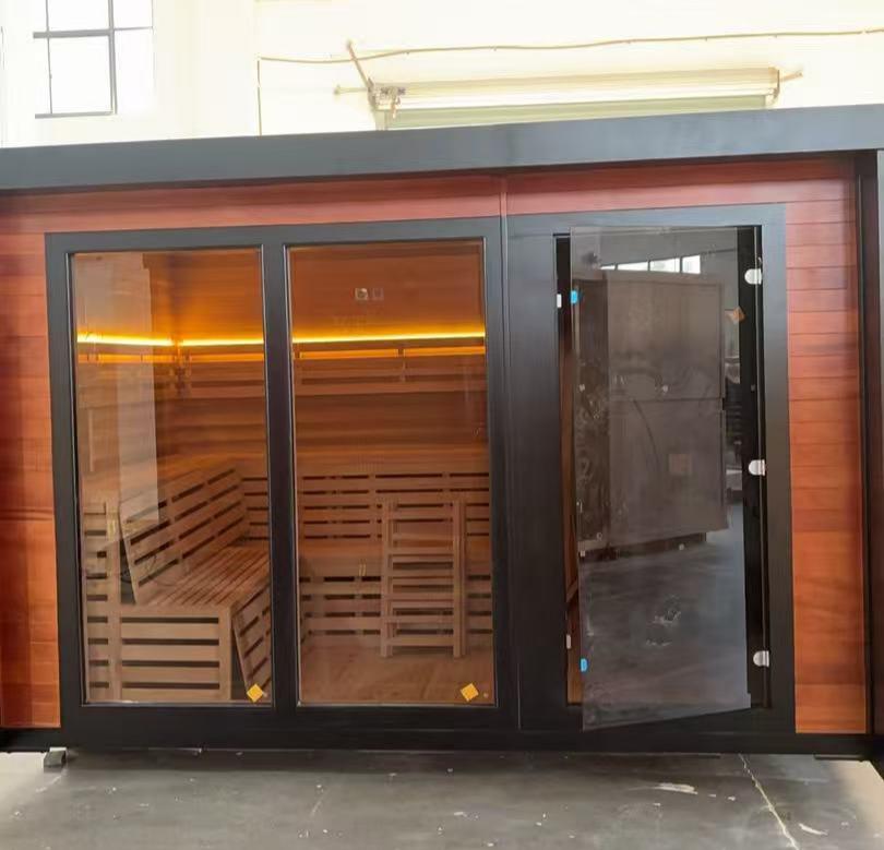 OS-CALDERA PORO 4 | Saunasnet® 6-8 Person Outdoor Steam Sauna（Estimated delivery: 1–2 weeks）