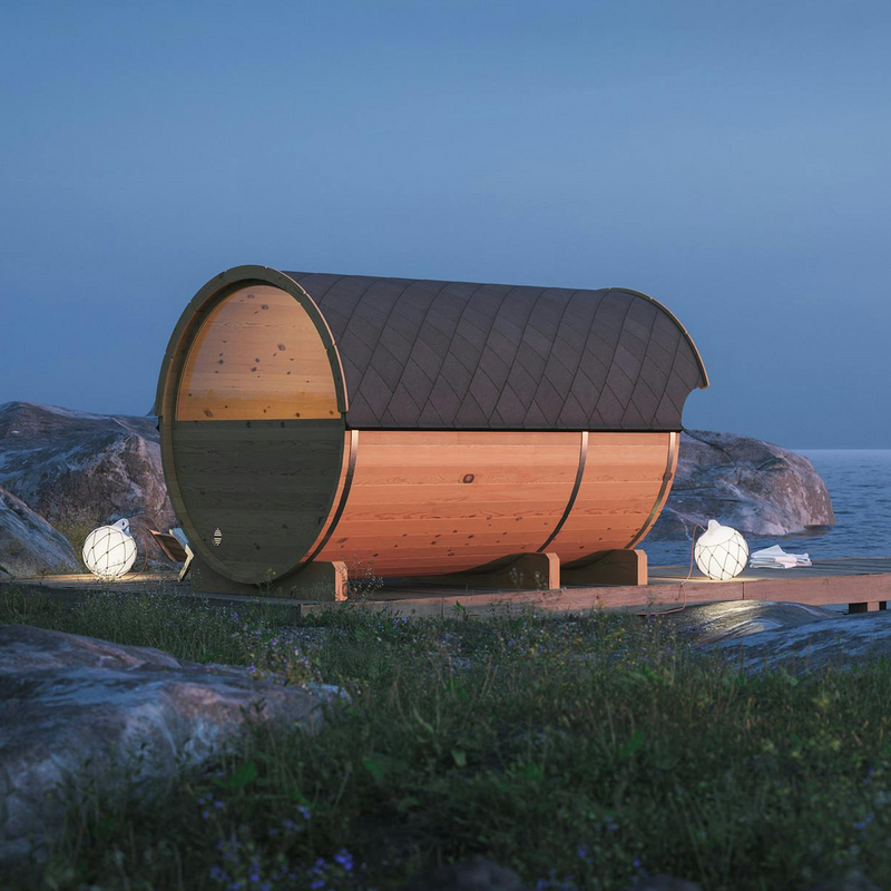 SAUNASNET® Outdoor Size Upgraded Sauna Barrel 06